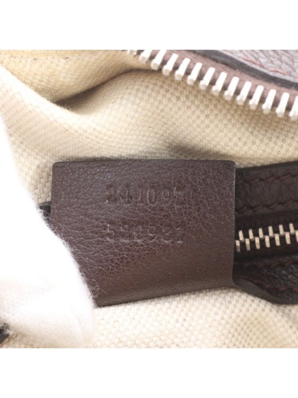 Gucci GG Canvas Techno Tag Mini Boston Leather Handbag Tote - Picture 9 of 9